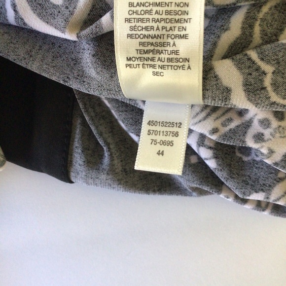 WHITE HOUSE BLACK MARKET PRINTED TUNIC TOP SIZE SMALL - Picture 8 of 12